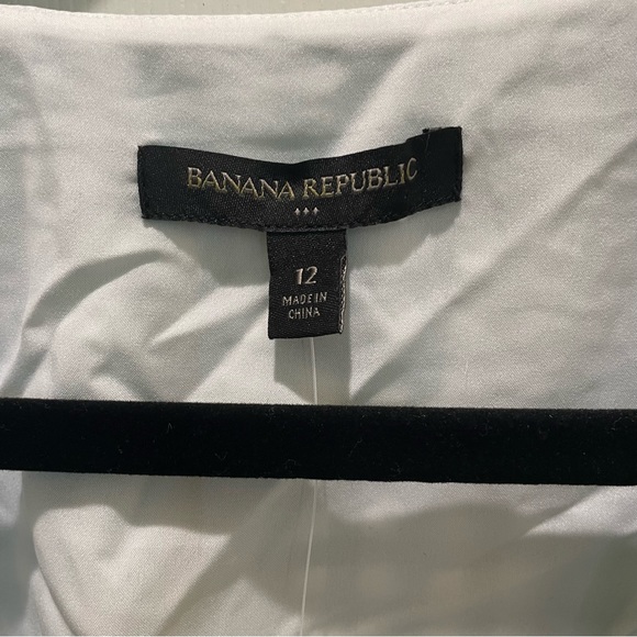 Banana Republic Green and White Gingham Midi Dress - Picture 6 of 9